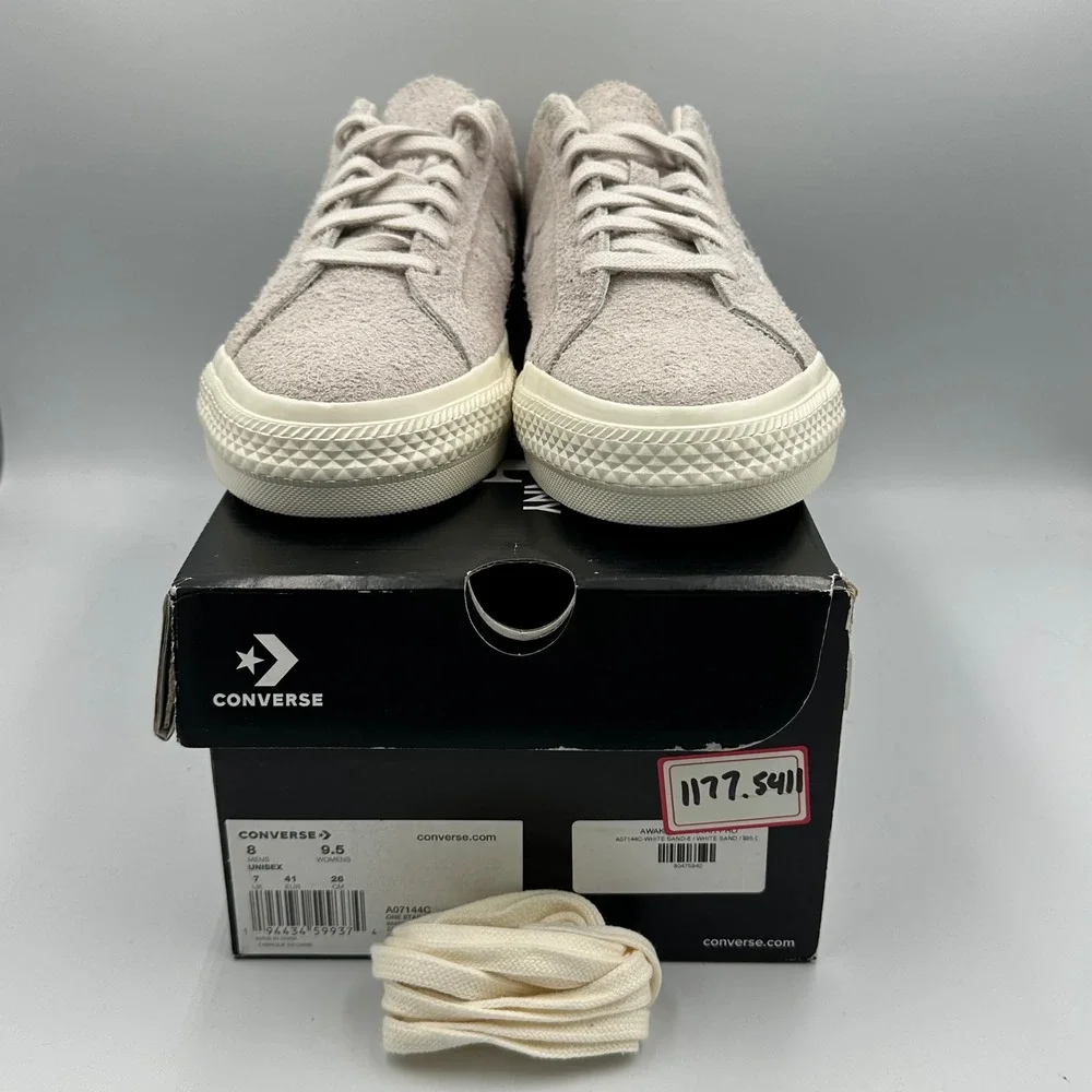 Converse One Star x Awake NY White Sand Suede A07144C Men 8 / Wmn 9.5 DS Low Top - Picture 3 of 11
